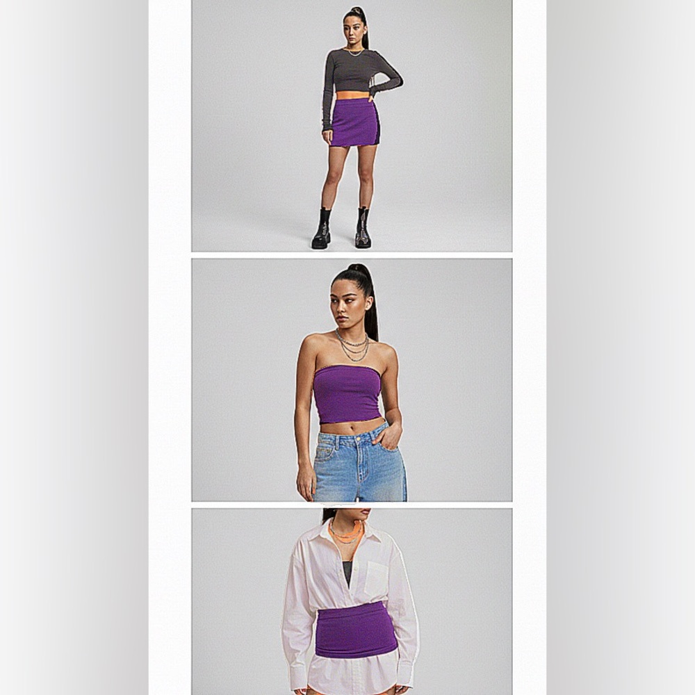🔸Nikki Babie 3-in-1 Multifunctional Skirt, Top, or Layering Piece Purple Large
